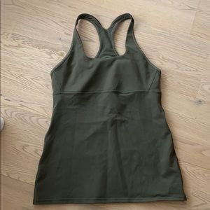 Lululemon Green Racerback Tank Top